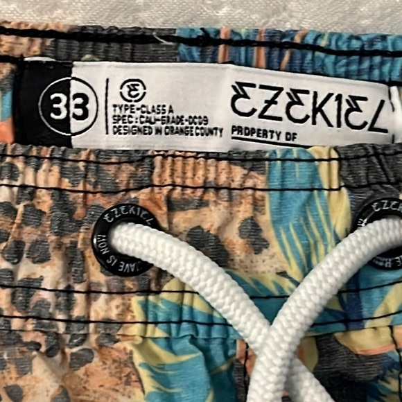 Ezekiel Jungle Cat Print Swim Trunks - Picture 9 of 11